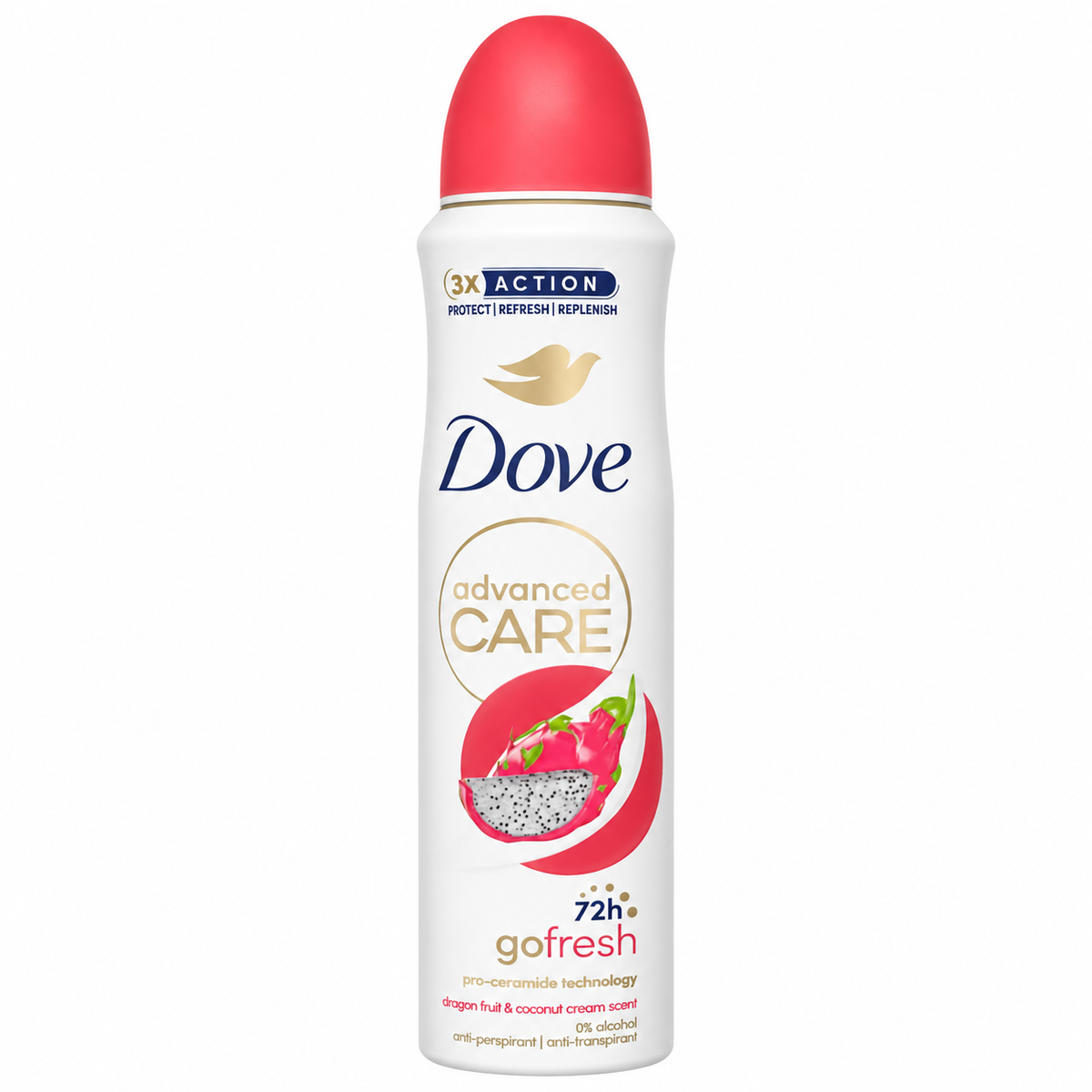 Dove Advanced Care Go Fresh – drakenfruit en kokoscrème – Deodorant Spray 150 ml