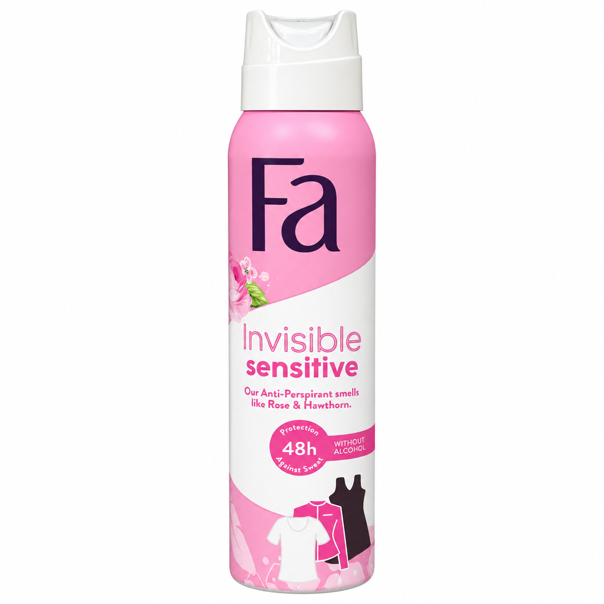 Fa Invisible Sensitive – roos en meidoorn – Deodorant Spray 150 ml