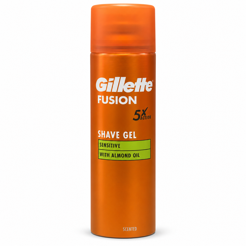 Gillette Fusion 5x Action Sensitive scheergel – 200 ml