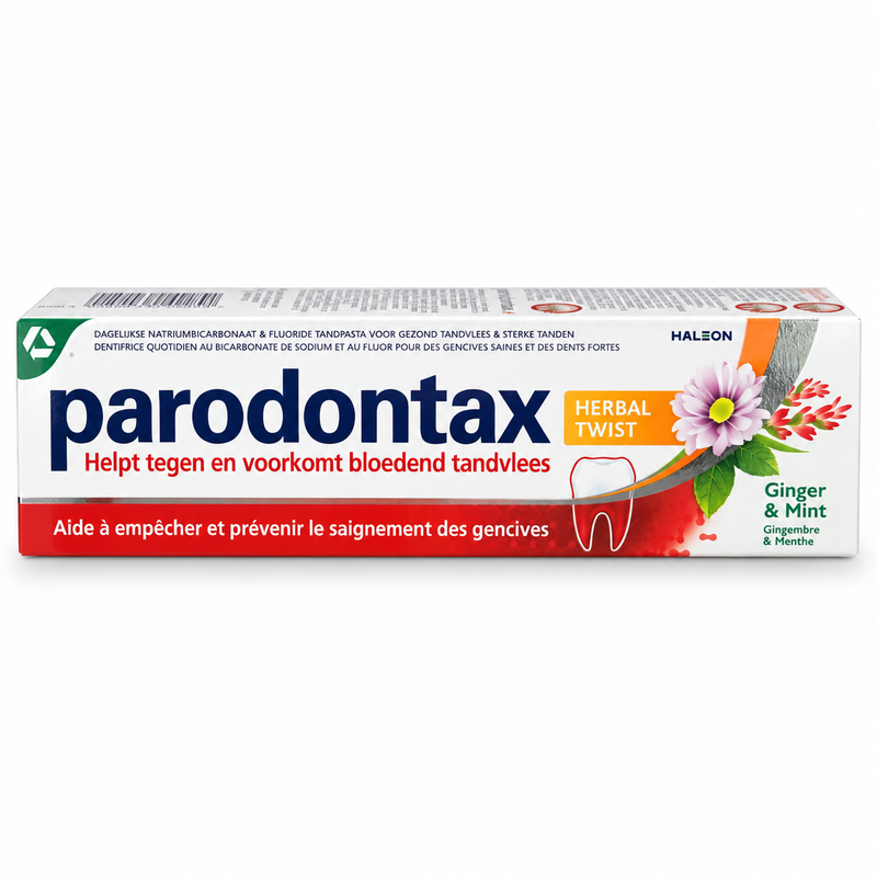 Parodontax Herbal Twist Ginger & Mint tandpasta – 75 ml