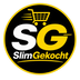 SlimGekocht rond zwart-goud logo